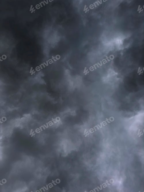 Preview: Photographic documentation of black storm clouds
