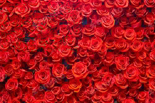 Preview: Red Roses Background, Love and Romance Concept