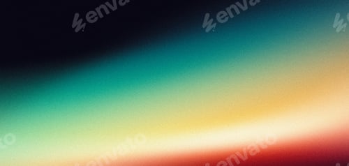 Preview: Vibrant colors flow grain texture gradient background green yellow red black web banner design