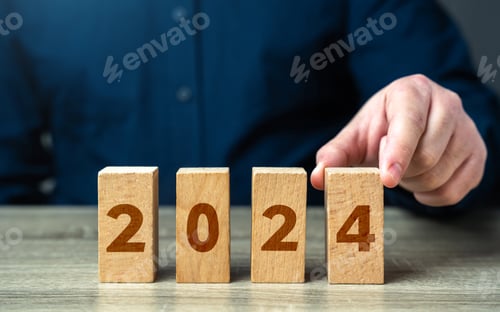 Preview: Setting up goal 2024 from blocks. Happy new year.