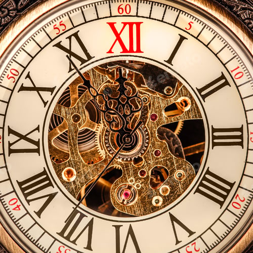 Preview: Close up on vintage clock