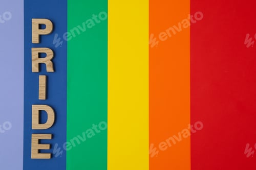 Preview: Composition for Pride and LGBTQ community, space for text