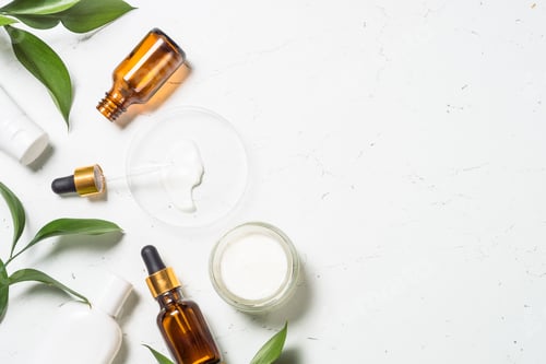Preview: Cosmetic laboratory concept with natural cosmetic products