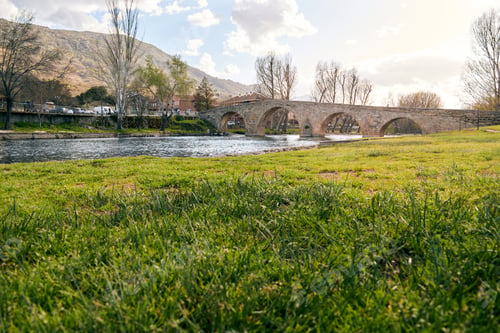 Preview: Romanesque bridge of Navaluenga, in the province of Avila, Spain.