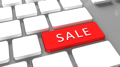 Preview: Sale Keyboard button - internet Online shopping concept e-commerce