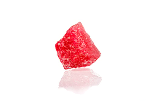 Preview: macro mineral stone spinel on a white background
