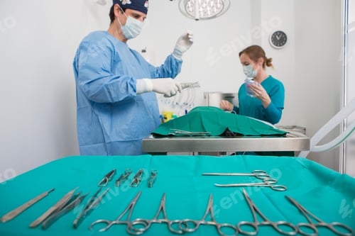 Preview: Surgeons preparing for a medical procedure