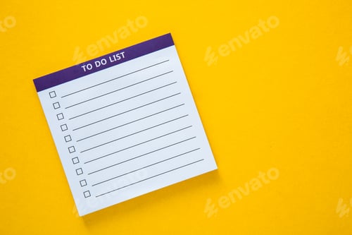 Preview: To Do lIst Planner with yellow background