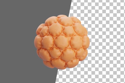 Preview: Tied Ball Balloon Neon 3D Icon