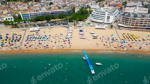 Preview: Sea landscape Badia bay in Tossa de Mar in Girona, Catalonia, Spain