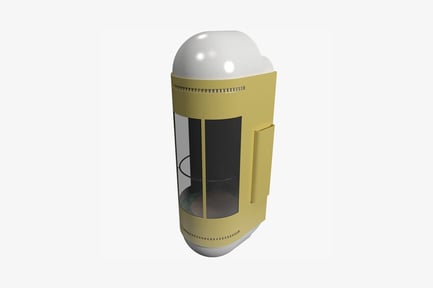 Preview: Cylindrical structure with dome and aperture