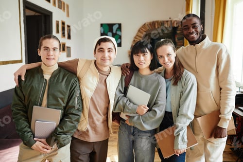 Preview: Group of students studying at university