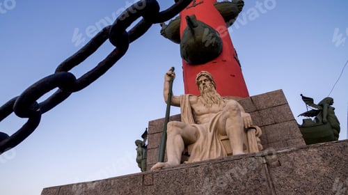 Preview: Statue on Rostral Column. Russian: Rostralnaya Kolonna
