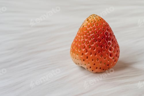 Preview: Red strawberry on blurred background