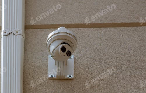 Preview: Private property protection security camera on ceiling