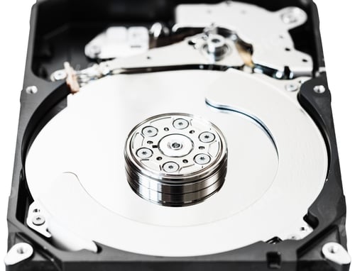 Preview: open 3.5-inch sata hard disk drive box close up