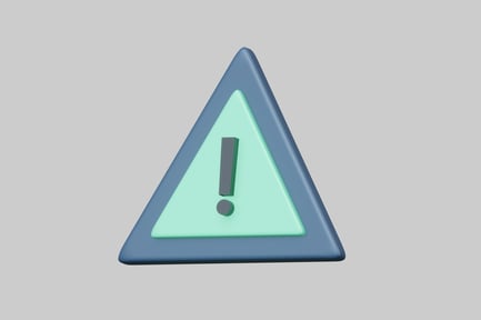 Preview: Abstract triangle with exclamation mark.