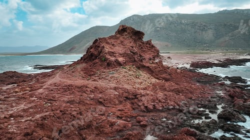 Preview: Exploring the unique red rock formations along the coastal landscape of Socotra Island