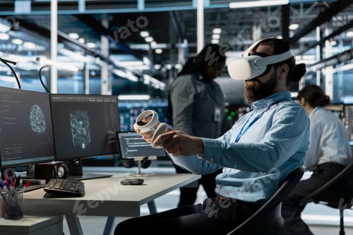 Preview: Data center software developer using VR headset tech to oversee servers