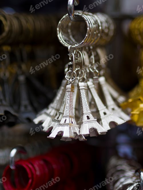 Preview: souvenir of mini eiffel tower from paris france