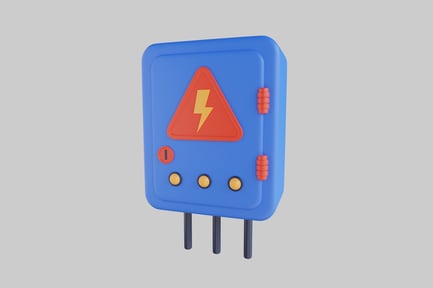 Preview: Electrical panel cartoon style