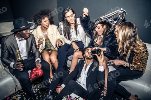 Preview: Friends having party in a nightclub