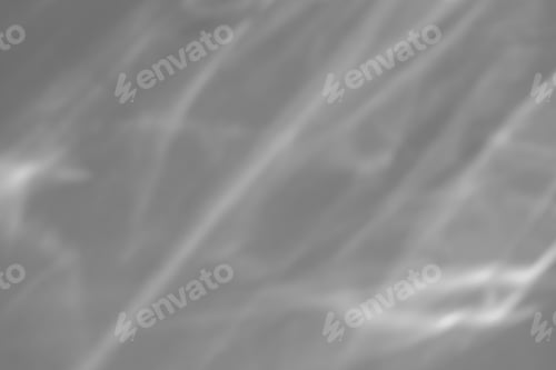 Preview: Abstract natural light refraction silhouette on water surface mock up.Caustic effect light