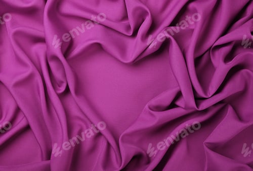 Preview: Pink heart shape textile fold pleats background