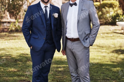 Preview: The groom and his father are both dressed for the occasion