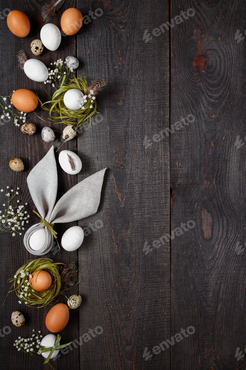 Preview: Easter Festive Brown Background