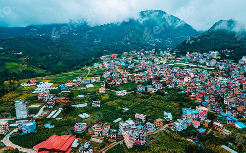 Preview: Aerial view of Pharping valley