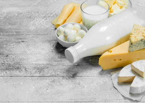 Preview: Different fresh dairy products.