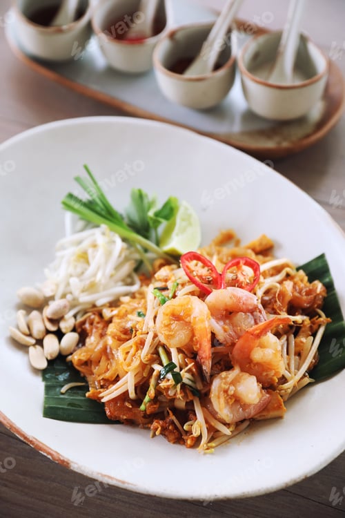 Preview: Thai Food Padthai Fried Noodle With Shrimp , Local Food