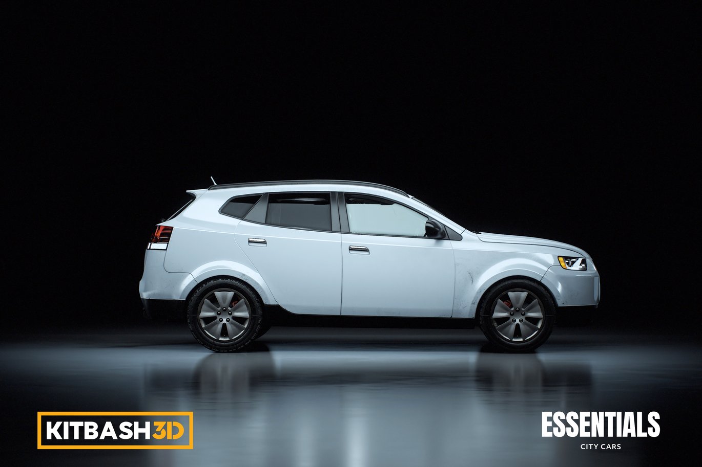 Kitbash: City Cars - Mid-Size SUV 3D, Incl. white car & electric car ...