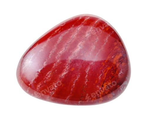 Preview: red Jasper gemstone isolated on white