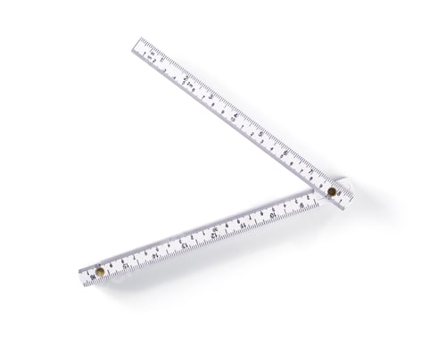 Preview: meter ruler isolated on white
