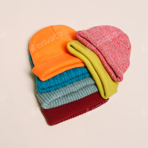 Preview: Set hats Hipster Fashion Style Sports Urban Bright Minimal
