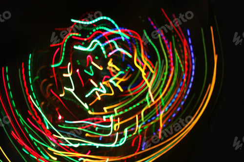 Preview: Abstract colorful motion lights background