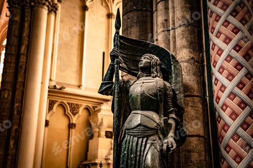 Preview: Statue of Jeanne d'Arc in Bordeaux Cathedral