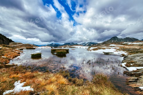 Preview: Small lake on the Italian Alps
