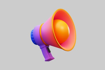 Preview: Cartoon loudspeaker announcement