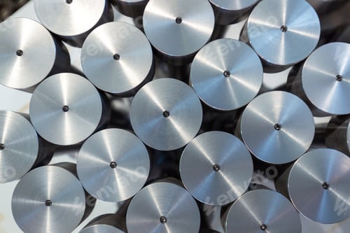Preview: Industrial background from metal parts produced in metal industry