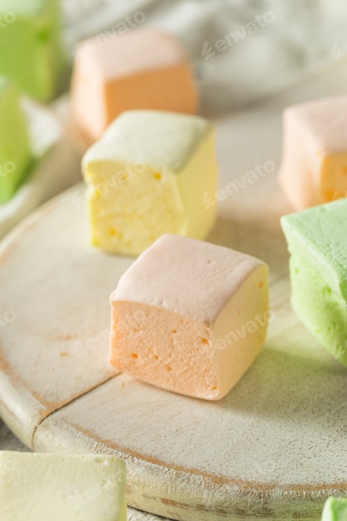 Preview: Homemade Square Fruity Colorful Marshmallows