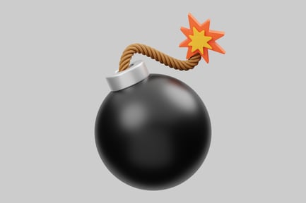 Preview: Cartoon bomb ready to explode