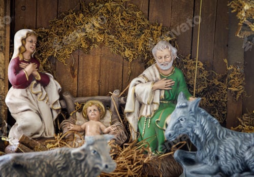 Preview: Nativity Manger or Creche of the Catholic Church to Celebrate the Birth of Jesus during Christmas