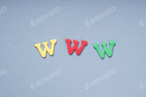 Preview: www in colorful letters