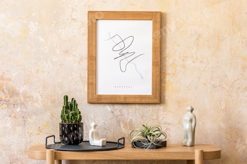 Preview: Stylish scandinavian interior of living room