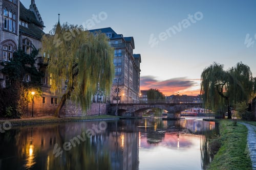 Preview: View of Strasbourg France the river