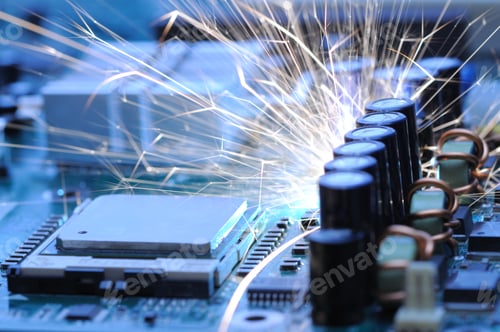 Preview: Burning sparks fly from the controller equipment