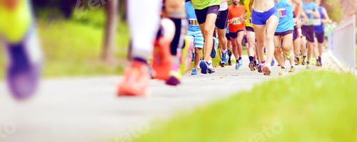 Preview: Unidentified marathon racers running